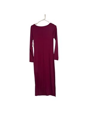 Old Navy Long Sleeve Wine Maxi Dress